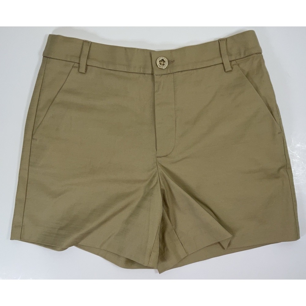 NWOT Women's Lilly Pulitzer Chino Stretch Shorts - Tan Khaki - Size 2 (27" X 5")